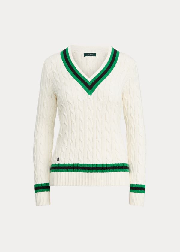 Women's Ralph Lauren Cotton Cricket Sweater | 286539SEU